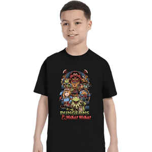 Daily_Deal_Shirts T-Shirts, Youth / XS / Black Dungeons & Waka Waka