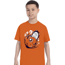 Load image into Gallery viewer, Secret_Shirts T-Shirts, Youth / XS / Orange Chainsaw Cute