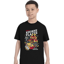 Load image into Gallery viewer, Secret_Shirts T-Shirts, Youth / XS / Black Khorne Flakes