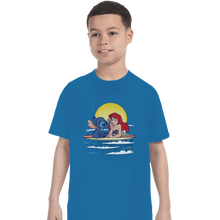 Load image into Gallery viewer, Shirts T-Shirts, Youth / XL / Sapphire Aloha Mermaid