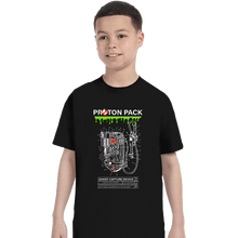 Load image into Gallery viewer, Shirts T-Shirts, Youth / XS / Black Proton Pack