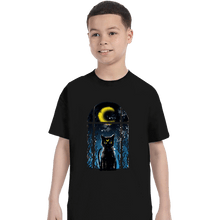 Load image into Gallery viewer, Shirts T-Shirts, Youth / XS / Black Moon Visitor