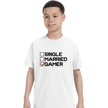 Load image into Gallery viewer, Shirts T-Shirts, Youth / XS / White The Gamer