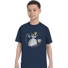 Load image into Gallery viewer, Shirts T-Shirts, Youth / XS / Navy Fly In A Bubble