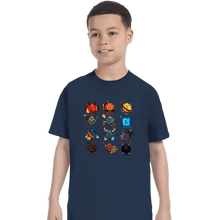 Load image into Gallery viewer, Shirts T-Shirts, Youth / XS / Navy Dice Roles