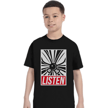 Load image into Gallery viewer, Shirts T-Shirts, Youth / XL / Black Listen and Obey