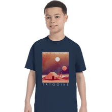 Load image into Gallery viewer, Shirts T-Shirts, Youth / XL / Navy Visit Tatooine