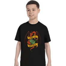 Load image into Gallery viewer, Shirts T-Shirts, Youth / XS / Black RPG Dragon
