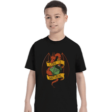 Load image into Gallery viewer, Shirts T-Shirts, Youth / XS / Black RPG Dragon
