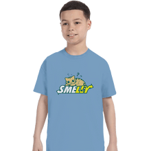 Load image into Gallery viewer, Secret_Shirts T-Shirts, Youth / XS / Powder Blue Smelly Cat Secret Sale