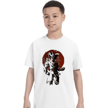 Load image into Gallery viewer, Shirts T-Shirts, Youth / XS / White Saiyan Sun