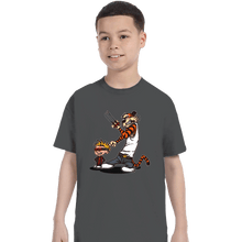 Load image into Gallery viewer, Daily_Deal_Shirts T-Shirts, Youth / XS / Charcoal Superhero Team