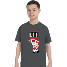 Load image into Gallery viewer, Shirts T-Shirts, Youth / XS / Charcoal To The Bar, Toad!
