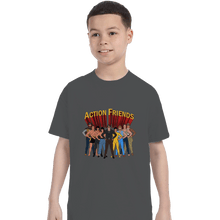 Load image into Gallery viewer, Shirts T-Shirts, Youth / XL / Charcoal Action Friends
