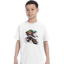Load image into Gallery viewer, Secret_Shirts T-Shirts, Youth / XS / White Samurai Hero Of Time