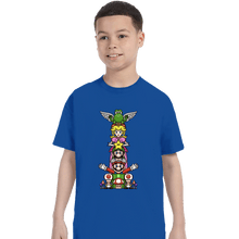 Load image into Gallery viewer, Secret_Shirts T-Shirts, Youth / XS / Royal Blue Totem Of Heroes