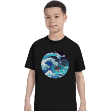 Load image into Gallery viewer, Shirts T-Shirts, Youth / XS / Black Breath Of The Great Wave