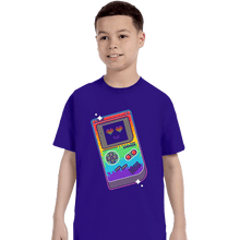 Load image into Gallery viewer, Shirts T-Shirts, Youth / XS / Violet Gaymer Player II