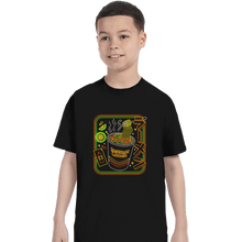 Load image into Gallery viewer, Daily_Deal_Shirts T-Shirts, Youth / XS / Black Instant Neon Lunch