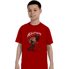 Load image into Gallery viewer, Shirts T-Shirts, Youth / XL / Red Arthur Curry VS The World