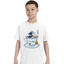 Load image into Gallery viewer, Shirts T-Shirts, Youth / XL / White The Great Kanagawa Tea