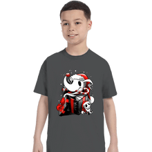 Load image into Gallery viewer, Daily_Deal_Shirts T-Shirts, Youth / XS / Charcoal Christmas Ghost Dog