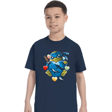 Load image into Gallery viewer, Daily_Deal_Shirts T-Shirts, Youth / XS / Navy Love Strong