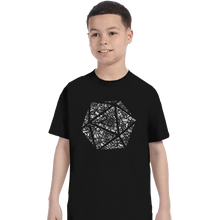 Load image into Gallery viewer, Shirts T-Shirts, Youth / XL / Black Mosaic D20