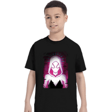 Load image into Gallery viewer, Daily_Deal_Shirts T-Shirts, Youth / XS / Black Glitch Spider-Gwen