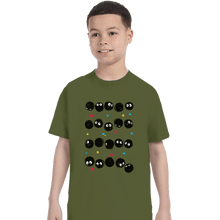 Load image into Gallery viewer, Shirts T-Shirts, Youth / XS / Military Green The Black Sprites