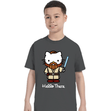 Load image into Gallery viewer, Daily_Deal_Shirts T-Shirts, Youth / XS / Charcoal Obi Kitty