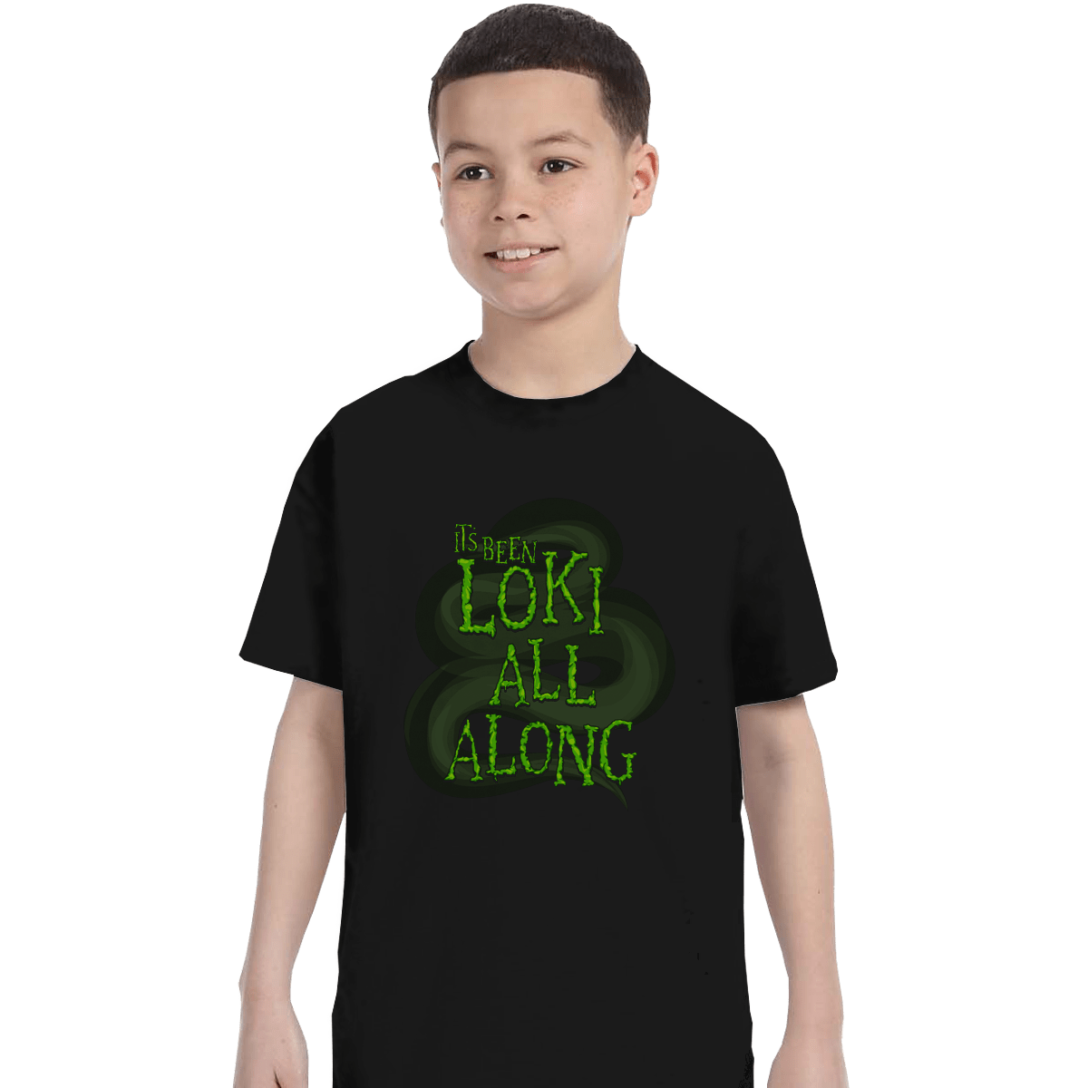 It's Been Loki All Along T-Shirts, Youth / XL / Black