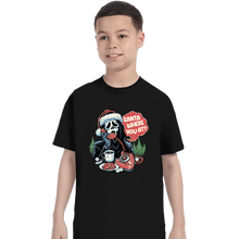 Load image into Gallery viewer, Secret_Shirts T-Shirts, Youth / XS / Black Ghostface Santa