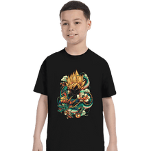 Load image into Gallery viewer, Secret_Shirts T-Shirts, Youth / XS / Black Colorful Dragon.