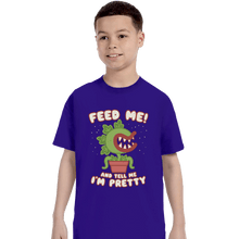Load image into Gallery viewer, Daily_Deal_Shirts T-Shirts, Youth / XS / Violet Feed Me!!
