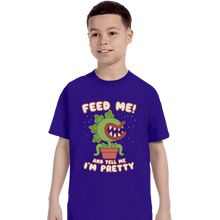 Load image into Gallery viewer, Daily_Deal_Shirts T-Shirts, Youth / XS / Violet Feed Me!!