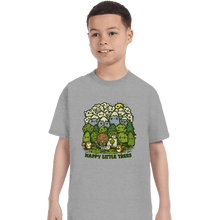 Load image into Gallery viewer, Daily_Deal_Shirts T-Shirts, Youth / XS / Sports Grey Happy Trees