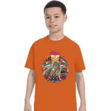Load image into Gallery viewer, Daily_Deal_Shirts T-Shirts, Youth / XS / Orange Autumn Fighter