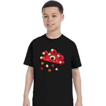 Load image into Gallery viewer, Secret_Shirts T-Shirts, Youth / XS / Black Cute Dice Tyrant