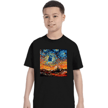 Load image into Gallery viewer, Shirts T-Shirts, Youth / XS / Black Van Gogh Never Saw Gallifrey