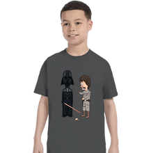 Load image into Gallery viewer, Daily_Deal_Shirts T-Shirts, Youth / XS / Charcoal Stupid Jedi