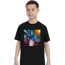 Load image into Gallery viewer, Daily_Deal_Shirts T-Shirts, Youth / XS / Black Van Gogh Never Experienced Space Madness