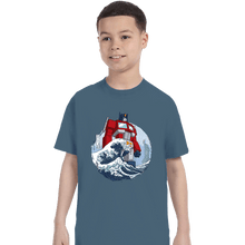 Load image into Gallery viewer, Secret_Shirts T-Shirts, Youth / XS / Indigo Blue Optimus Wave