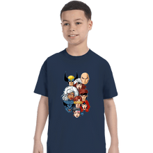 Load image into Gallery viewer, Daily_Deal_Shirts T-Shirts, Youth / XS / Navy Mutant 97 Heads!