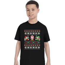 Load image into Gallery viewer, Shirts T-Shirts, Youth / XS / Black Christmas Bros