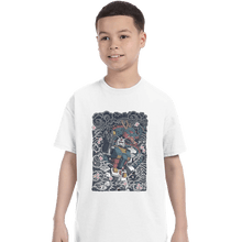 Load image into Gallery viewer, Daily_Deal_Shirts T-Shirts, Youth / XS / White Gundam Blue Dragon
