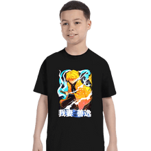 Load image into Gallery viewer, Shirts T-Shirts, Youth / XS / Black Zenitsu