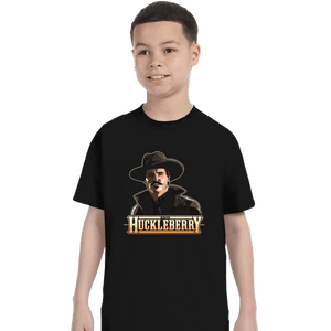 Daily_Deal_Shirts T-Shirts, Youth / XS / Black I'm Your Huckleberry