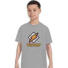 Load image into Gallery viewer, Shirts T-Shirts, Youth / XL / Sports Grey Winamp