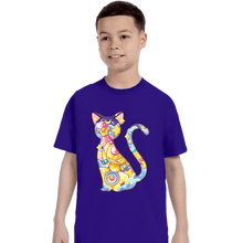 Load image into Gallery viewer, Shirts T-Shirts, Youth / XS / Violet Magical Silhouettes - Luna